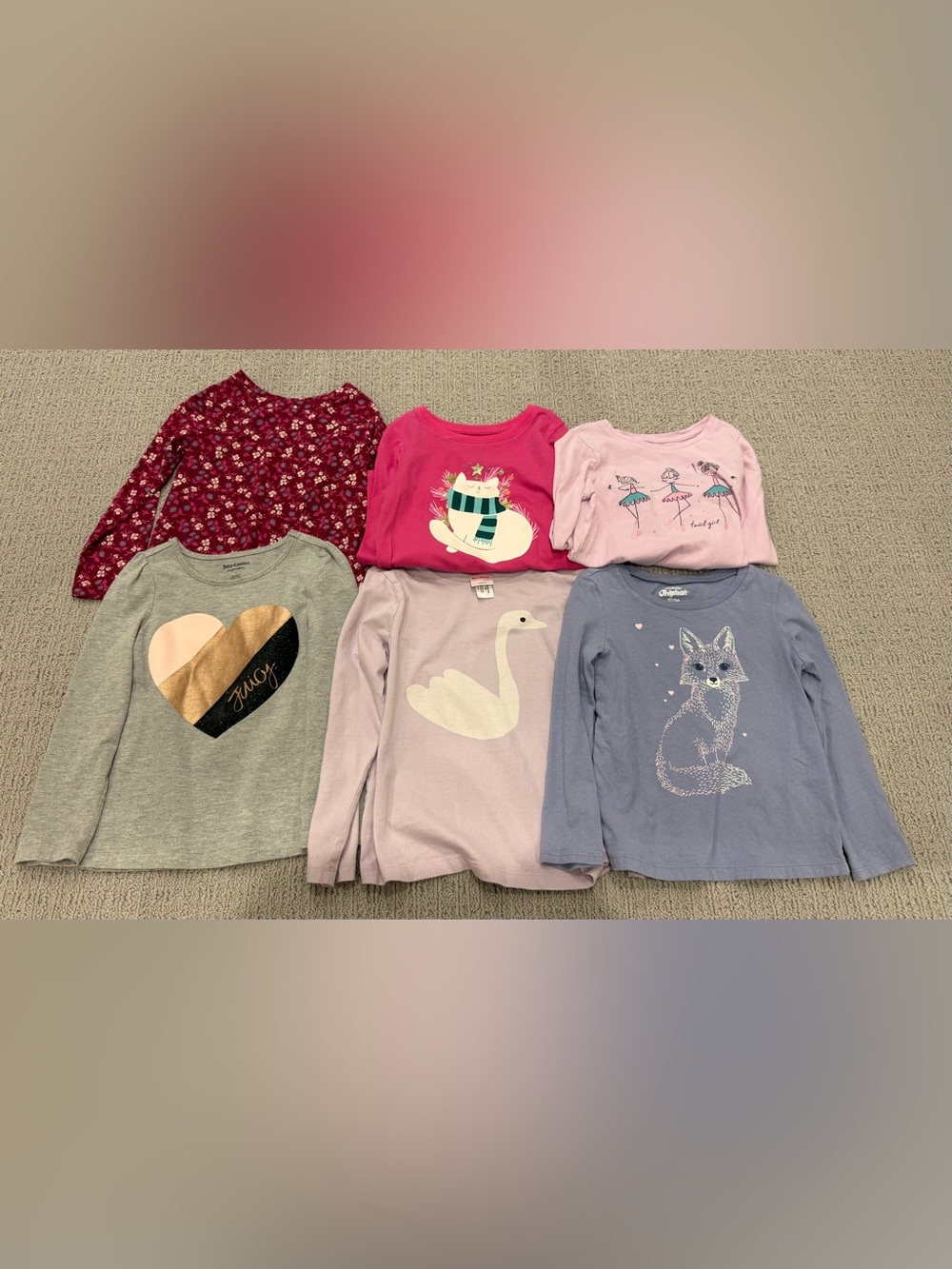 Variety of size 5 Girls Long-Sleeve tops
